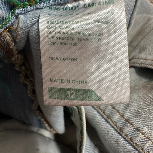 LIFTED RESEARH GROUP Men's True Straight Cut-Off Denim Short Size 32 - Picture 10 of 11